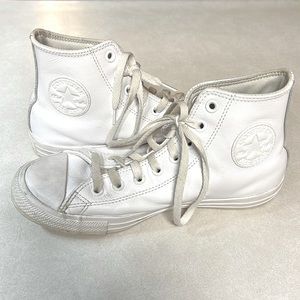 High top white converse, Size 7 1/2 men’s